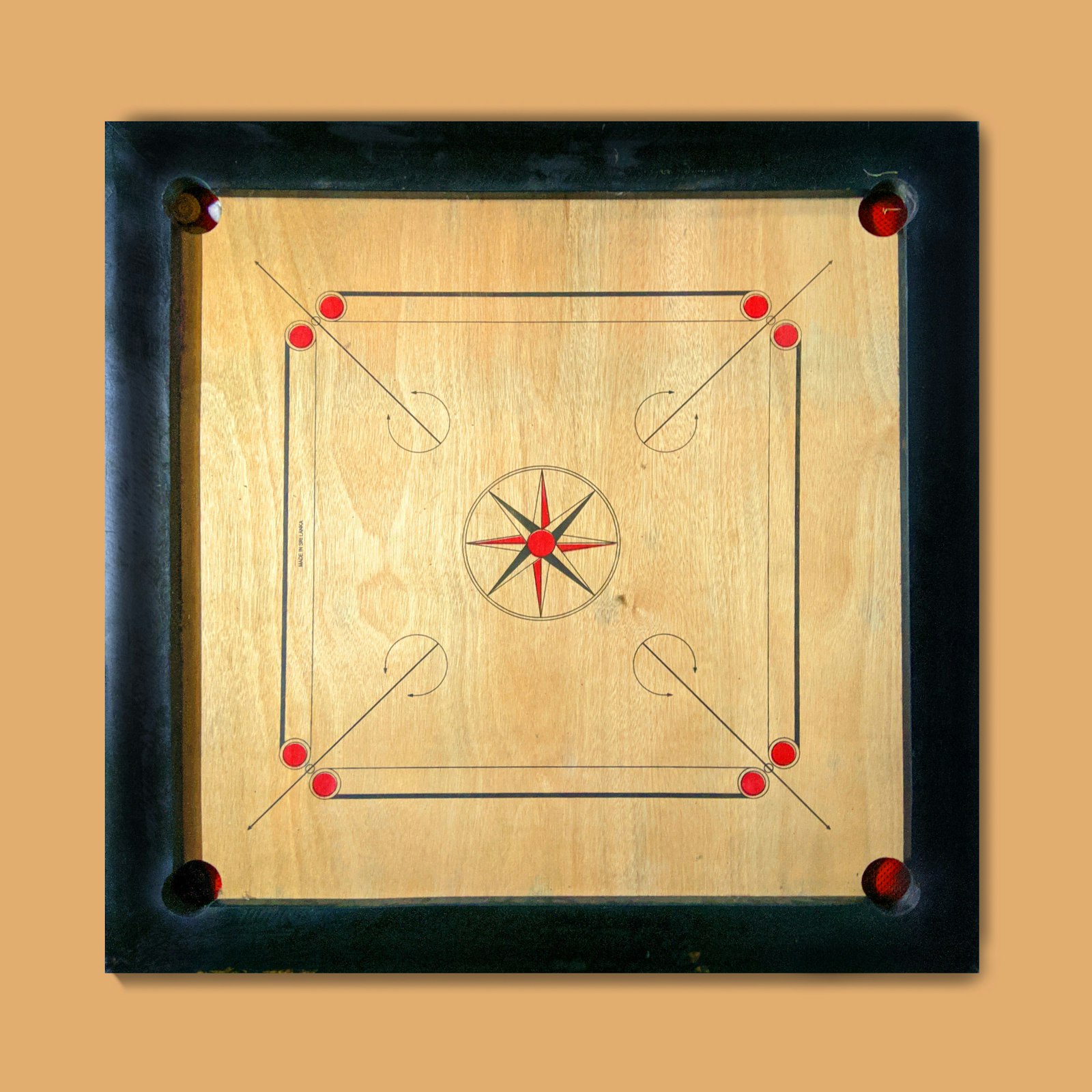 Carrom board ready for tournament play